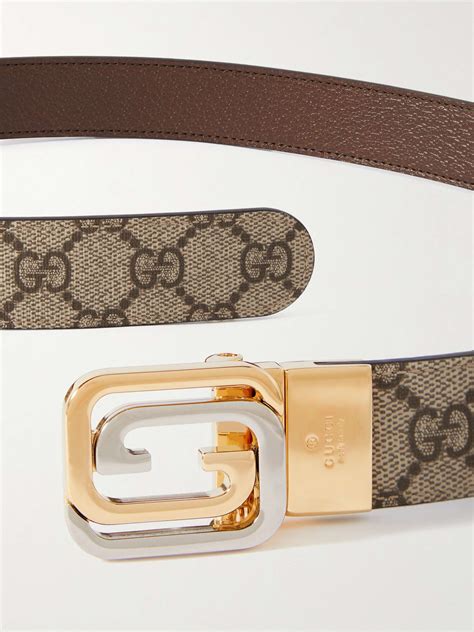 MONOGRAM BELT IN GRAINED LEATHER .